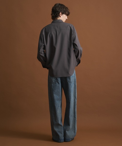 極美品★パブリックトウキョウ　コンフォート　レギュラーカラーシャツ　グレー COMFORT SHIRT SERIES | PUBLIC TOKYO MEN