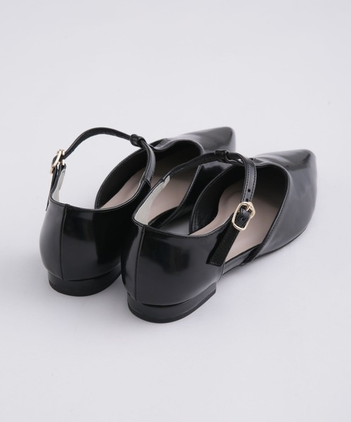 NANO universe（ナノユニバース）の「Tストラップフラットパンプス（パンプス・レディース・ブラック/ボルドー/モカ・38/36/37）」の5枚目の写真