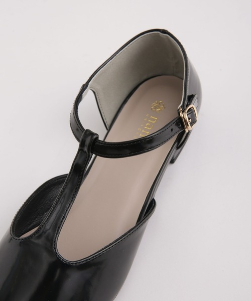 NANO universe（ナノユニバース）の「Tストラップフラットパンプス（パンプス・レディース・ブラック/ボルドー/モカ・38/36/37）」の7枚目の写真