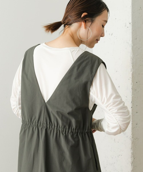 F by ROSSO（エフバイロッソ）の「F by ROSSO　ギャザースリーブプルオーバー（Tシャツ/カットソー・レディース・オフホワイト/ブラック/カーキ・FREE）」の5枚目の写真