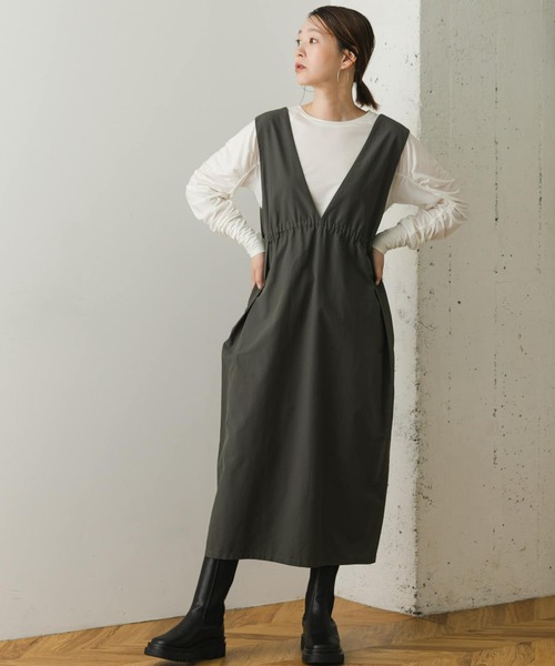 F by ROSSO（エフバイロッソ）の「F by ROSSO　ギャザースリーブプルオーバー（Tシャツ/カットソー・レディース・オフホワイト/ブラック/カーキ・FREE）」の7枚目の写真