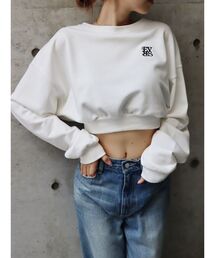 EVRIS | ワンポイントロゴショートスウェット【セットアップ着用可能】(スウェット)