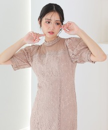 ミモレ丈&袖あり フォーマル チュール セレモニー 結婚式 パーティー ドレス オケージョンドレス お呼ばれ 二次会 成人式 同窓会 謝恩会 20代 30代