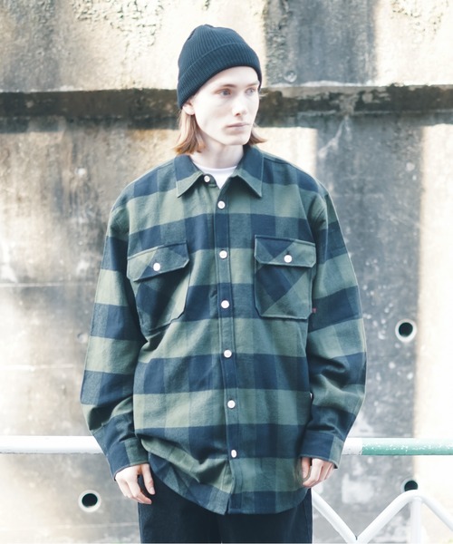 ROTHCO（ロスコ）の「【ROTHCO/ロスコ】Extra Heavyweight Buffalo Plaid Flannel Shirt　ヘビーウェイト　バッファローチェック　ブロックチェック　ネルシャツ（シャツ/ブラウス・メンズ・ブラウン系その他/グレー/レッド/オリーブ・MEDIUM/LARGE/X-LARGE）」の4枚目の写真