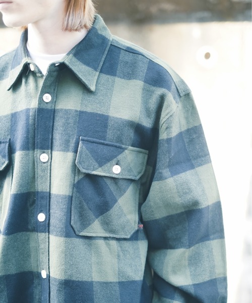 ROTHCO（ロスコ）の「【ROTHCO/ロスコ】Extra Heavyweight Buffalo Plaid Flannel Shirt　ヘビーウェイト　バッファローチェック　ブロックチェック　ネルシャツ（シャツ/ブラウス・メンズ・ブラウン系その他/グレー/レッド/オリーブ・MEDIUM/LARGE/X-LARGE）」の19枚目の写真