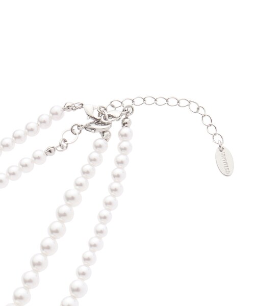 UNTITLED（アンタイトル）の「◆【セレモニー】2連フェイクパールネックレス（ネックレス・レディース・シルバー/ゴールド・99）」の5枚目の写真