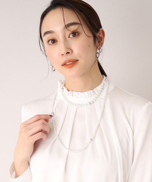 UNTITLED（アンタイトル）の「◆【セレモニー】2連フェイクパールネックレス（ネックレス・レディース・シルバー/ゴールド・99）」の9枚目の写真