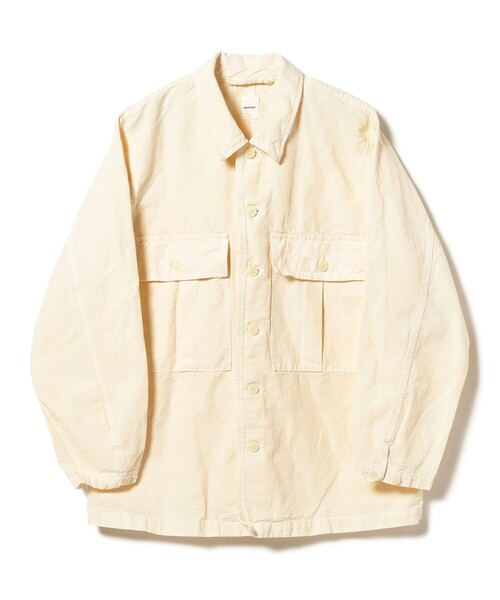 sage de cret（サージュデクレ）の「sage de cret / 9oz Cotton Linen Denim Work Shirt（シャツ/ブラウス・メンズ・オフホワイト・SMALL/MEDIUM）」の2枚目の写真