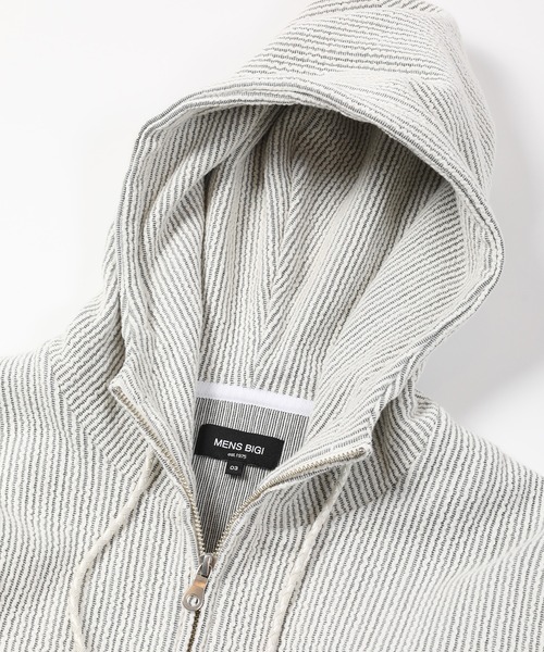 MEN'S BIGI（メンズビギ）の「ブリスターストライプパーカー（パーカー・メンズ・グレー系その他/オレンジ系その他・01/03/02）」の12枚目の写真