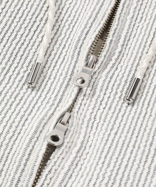 MEN'S BIGI（メンズビギ）の「ブリスターストライプパーカー（パーカー・メンズ・グレー系その他/オレンジ系その他・01/03/02）」の14枚目の写真