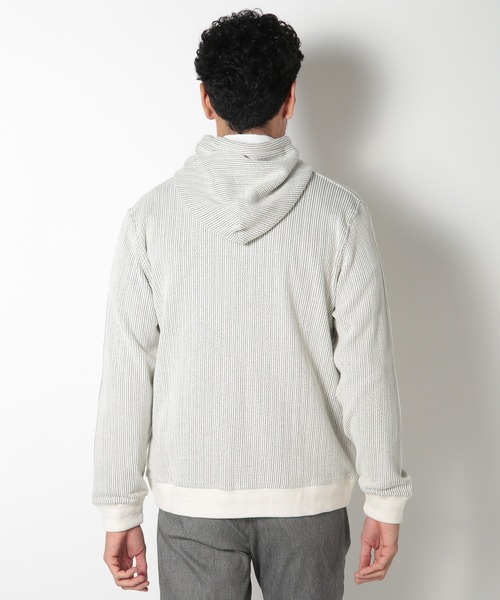 MEN'S BIGI（メンズビギ）の「ブリスターストライプパーカー（パーカー・メンズ・グレー系その他/オレンジ系その他・01/03/02）」の9枚目の写真