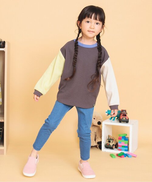 BREEZE（ブリーズ）の「【無地・総柄カラバリ豊富】DAISUKI パンツ（その他パンツ・キッズ・オレンジ/アイボリー/レインボー/チャコール/グリーン/ブルー/オフホワイト/ライム/キャメル/チェック/ラベンダー/イエロー/ライトインディゴブルー/ピンク/ブラウン/レッド/ネイビー/ブラック・110/70/120/130/100/90/80）」の19枚目の写真