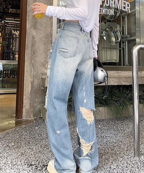 c.u.l（シーユーエル）の「ハードダメージデニム culw617（デニム