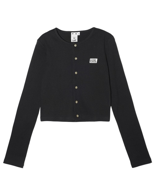 X-girl ロンT スカート　カーディガン　エックスガール X-girlのカーディガン⁄ボレロを使った人気ファッションコーディネート