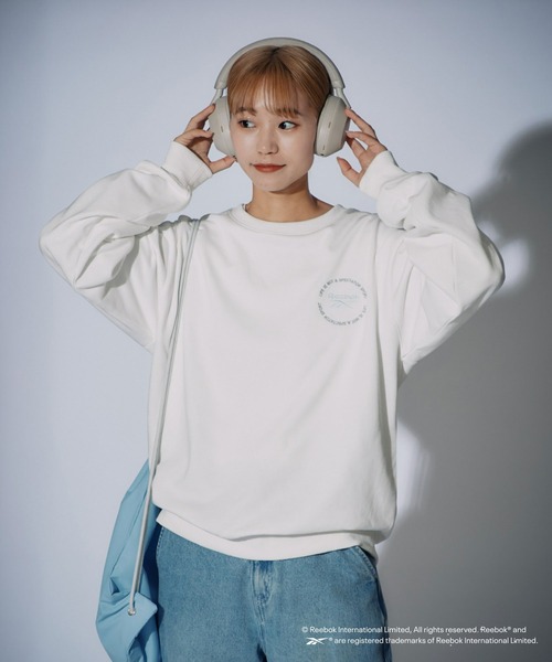 Reebok（リーボック）の「【Reebok別注】サークル刺繍スウェット（スウェット・メンズ・グレー/ホワイト/ネイビー・LARGE/MEDIUM）」の4枚目の写真