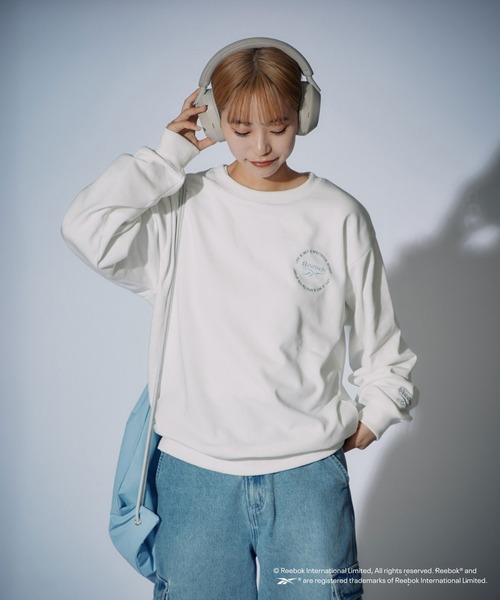 Reebok（リーボック）の「【Reebok別注】サークル刺繍スウェット（スウェット・メンズ・グレー/ホワイト/ネイビー・LARGE/MEDIUM）」の5枚目の写真