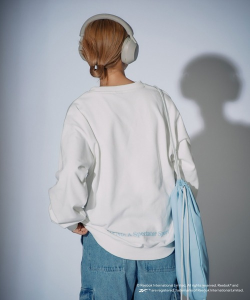 Reebok（リーボック）の「【Reebok別注】サークル刺繍スウェット（スウェット・メンズ・グレー/ホワイト/ネイビー・LARGE/MEDIUM）」の7枚目の写真
