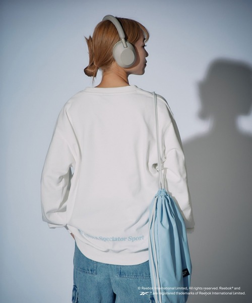 Reebok（リーボック）の「【Reebok別注】サークル刺繍スウェット（スウェット・メンズ・グレー/ホワイト/ネイビー・LARGE/MEDIUM）」の8枚目の写真