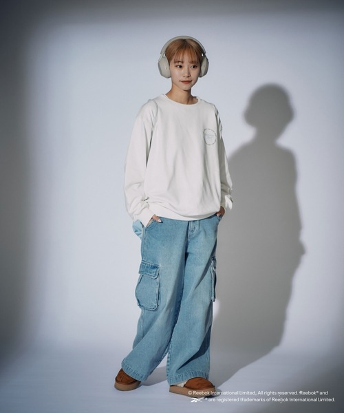 Reebok（リーボック）の「【Reebok別注】サークル刺繍スウェット（スウェット・メンズ・グレー/ホワイト/ネイビー・LARGE/MEDIUM）」の9枚目の写真