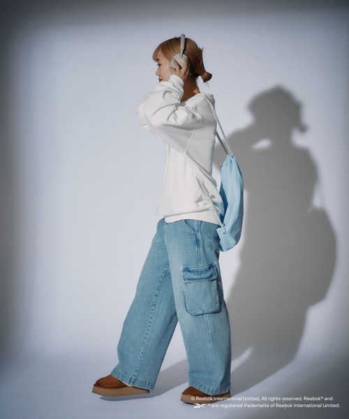 Reebok（リーボック）の「【Reebok別注】サークル刺繍スウェット（スウェット・メンズ・グレー/ホワイト/ネイビー・LARGE/MEDIUM）」の11枚目の写真