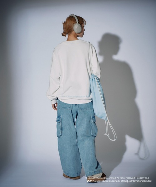 Reebok（リーボック）の「【Reebok別注】サークル刺繍スウェット（スウェット・メンズ・グレー/ホワイト/ネイビー・LARGE/MEDIUM）」の12枚目の写真