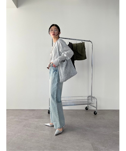 HANNE(アン)の「クロップドスウェット(スウェット・レディース・ブラック/グレー・FREE)」の10枚目の写真