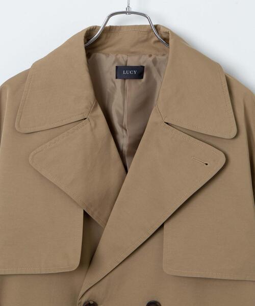 LUCY(ルーシー)の「LUCY/ショートトレンチジャケット(トレンチコート・メンズ・ベージュ・MEDIUM/LARGE)」の2枚目の写真