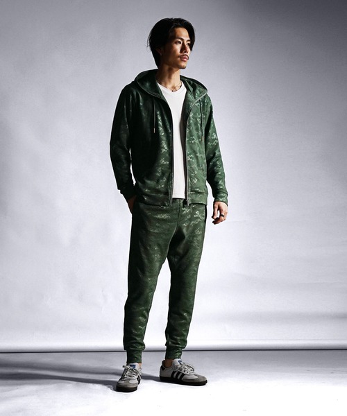 SOMEDIFF(サムディフ)の「フクレ型押し総柄カレンダー加工ガゼットクロッチ付きジョガーパンツ メンズ 春服(その他パンツ・メンズ・ブラック/カーキ・M/L/XL)」の9枚目の写真