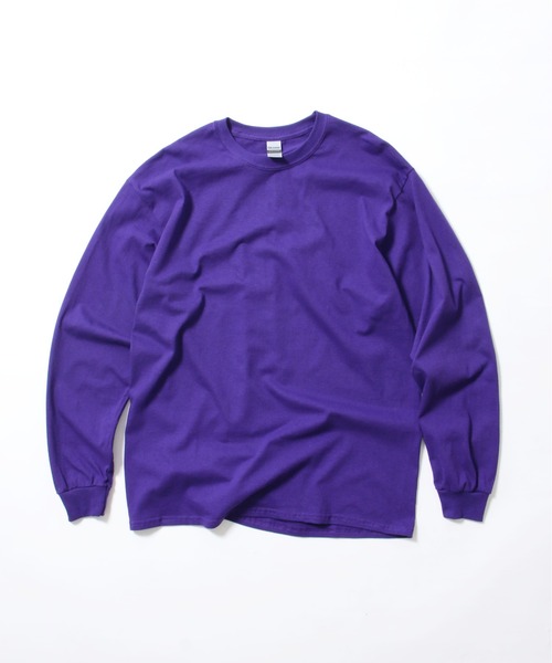 GILDAN（ギルダン）の「【GILDAN/ギルダン】6.0oz ロングスリーブ スーパービッグTシャツ（Tシャツ/カットソー・メンズ・オリーブ/エメラルド/ライトピンク/ブラック/ネイビー/パープル/オレンジ/ホワイト・L/LL/3L）」の6枚目の写真