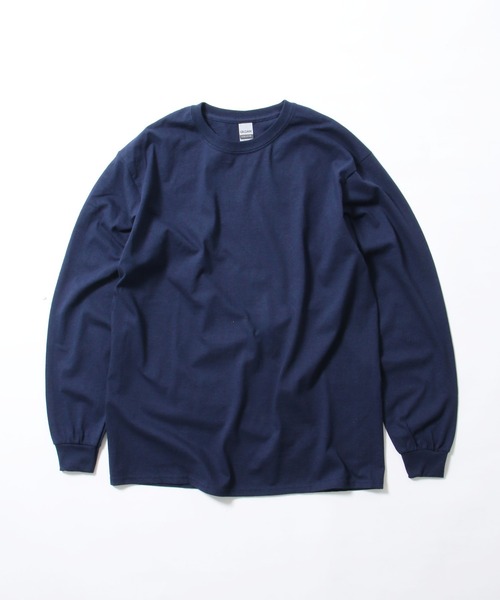 GILDAN（ギルダン）の「【GILDAN/ギルダン】6.0oz ロングスリーブ スーパービッグTシャツ（Tシャツ/カットソー・メンズ・オリーブ/エメラルド/ライトピンク/ブラック/ネイビー/パープル/オレンジ/ホワイト・L/LL/3L）」の5枚目の写真