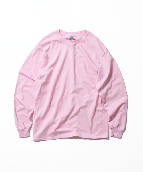 GILDAN（ギルダン）の「【GILDAN/ギルダン】6.0oz ロングスリーブ スーパービッグTシャツ（Tシャツ/カットソー・メンズ・オリーブ/エメラルド/ライトピンク/ブラック/ネイビー/パープル/オレンジ/ホワイト・L/LL/3L）」の7枚目の写真