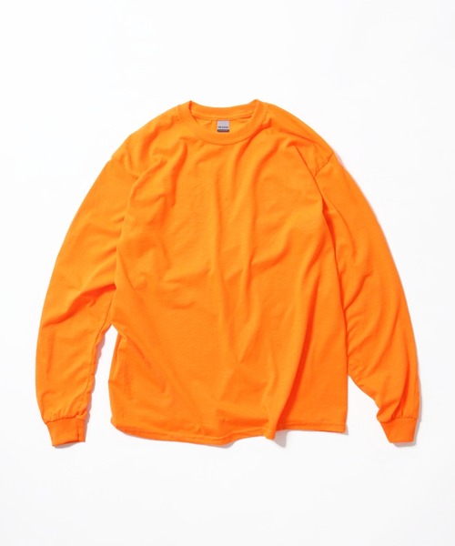 GILDAN（ギルダン）の「【GILDAN/ギルダン】6.0oz ロングスリーブ スーパービッグTシャツ（Tシャツ/カットソー・メンズ・オリーブ/エメラルド/ライトピンク/ブラック/ネイビー/パープル/オレンジ/ホワイト・L/LL/3L）」の8枚目の写真