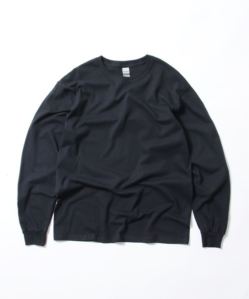 GILDAN（ギルダン）の「【GILDAN/ギルダン】6.0oz ロングスリーブ スーパービッグTシャツ（Tシャツ/カットソー・メンズ・オリーブ/エメラルド/ライトピンク/ブラック/ネイビー/パープル/オレンジ/ホワイト・L/LL/3L）」の2枚目の写真
