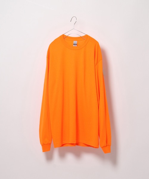 GILDAN（ギルダン）の「【GILDAN/ギルダン】6.0oz ロングスリーブ スーパービッグTシャツ（Tシャツ/カットソー・メンズ・オリーブ/エメラルド/ライトピンク/ブラック/ネイビー/パープル/オレンジ/ホワイト・L/LL/3L）」の19枚目の写真