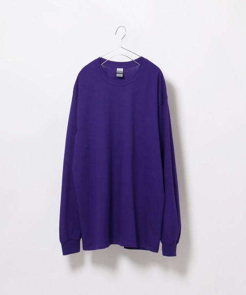 GILDAN（ギルダン）の「【GILDAN/ギルダン】6.0oz ロングスリーブ スーパービッグTシャツ（Tシャツ/カットソー・メンズ・オリーブ/エメラルド/ライトピンク/ブラック/ネイビー/パープル/オレンジ/ホワイト・L/LL/3L）」の21枚目の写真