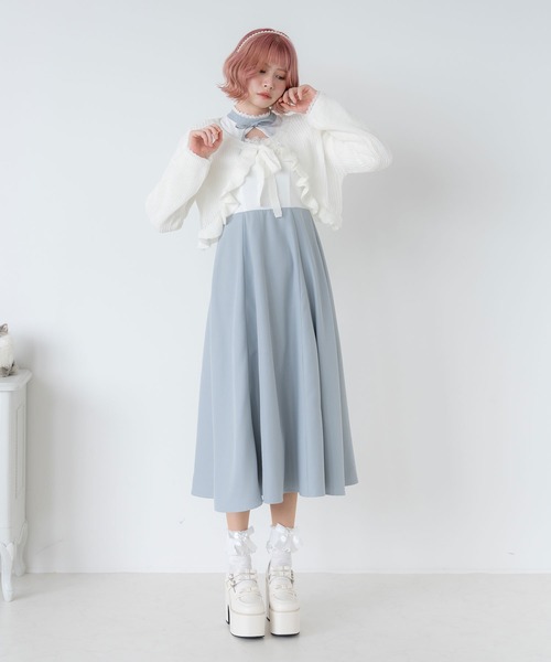 DearMyLoveRose(ディアマイラブローズ)の「デコルテオープンクラシカルワンピース(ワンピース・レディース・ホワイト/ブラック/ブルー・MEDIUM/XX-LARGE/X-LARGE/LARGE)」の21枚目の写真