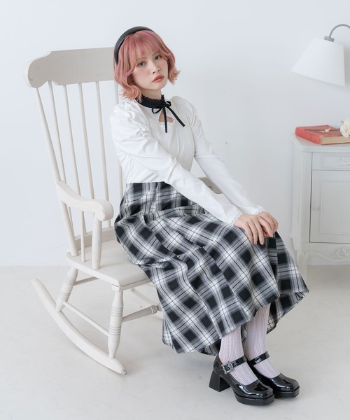 DearMyLoveRose(ディアマイラブローズ)の「デコルテオープンクラシカルワンピース(ワンピース・レディース・ホワイト/ブラック/ブルー・MEDIUM/XX-LARGE/X-LARGE/LARGE)」の19枚目の写真