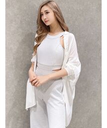 GYDA | 楊柳シアーBIGシャツ(シャツ/ブラウス)