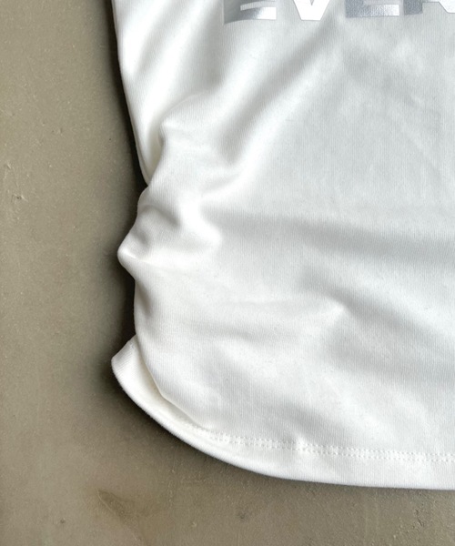 SHAGGIE（シャギー）の「サイドシャーリングUネックTeeシャツ（Tシャツ/カットソー・レディース・ブラック/ホワイト/イエロー/ライトブルー・FREE）」の8枚目の写真