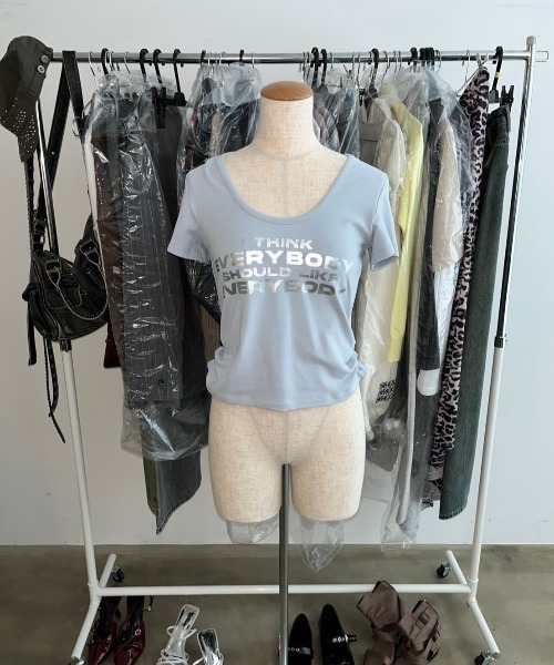 tシャツ UネックTEE レディース 雑誌掲載】 デルタソロテックス ハーフリブモックネックトップス