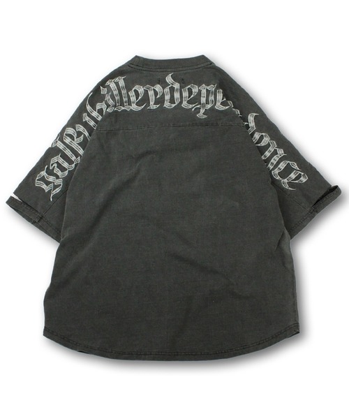 GALFY(ガルフィー)の「GALFY-病みに染まりし Tee(Tシャツ/カットソー・メンズ・ライトグレー/ブラック/ホワイト・L/XL)」の4枚目の写真