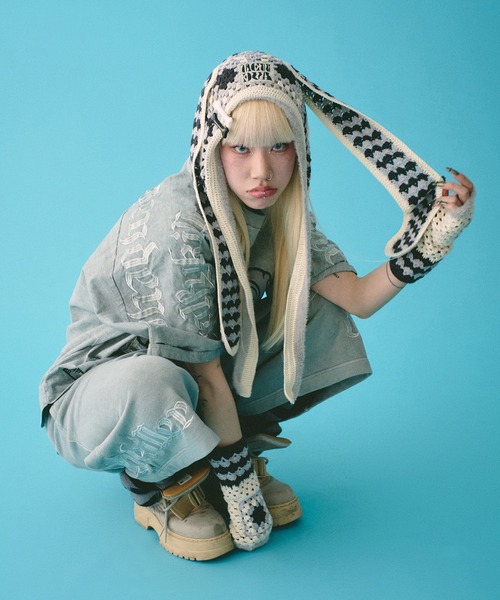 GALFY(ガルフィー)の「GALFY-病みに染まりし Tee(Tシャツ/カットソー・メンズ・ライトグレー/ブラック/ホワイト・L/XL)」の19枚目の写真