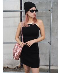 EVRIS | ワンポイントバイカラーミニワンピース(ワンピース)