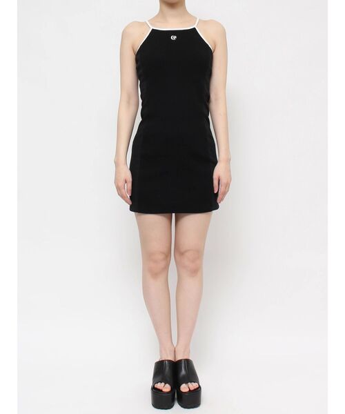 EVRIS（エヴリス）の「ワンポイントバイカラーミニワンピース（ワンピース・レディース・グレー/ブラック/ブルー・SMALL/MEDIUM）」の10枚目の写真