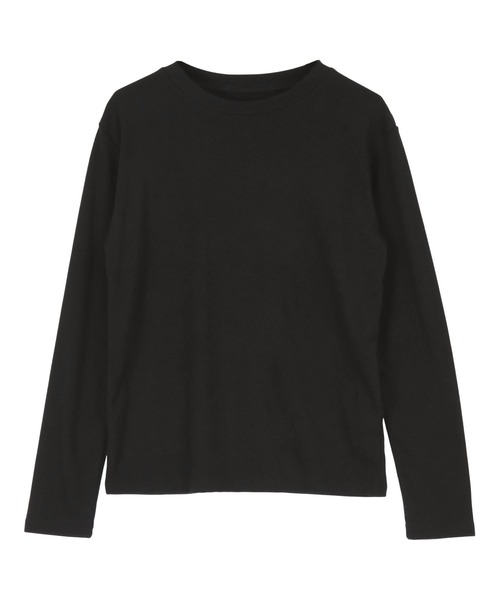 titivate(ティティベイト)の「ベーシックロングスリーブTシャツ(Tシャツ/カットソー・レディース・オフホワイト/ブラック・FREE)」の10枚目の写真