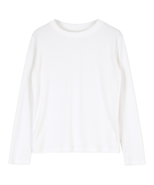 titivate(ティティベイト)の「ベーシックロングスリーブTシャツ(Tシャツ/カットソー・レディース・オフホワイト/ブラック・FREE)」の11枚目の写真