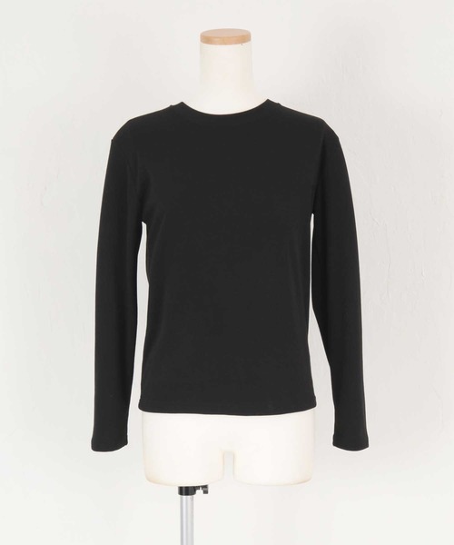 titivate(ティティベイト)の「ベーシックロングスリーブTシャツ(Tシャツ/カットソー・レディース・オフホワイト/ブラック・FREE)」の12枚目の写真