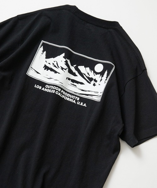 OUTDOOR PRODUCTS(アウトドアプロダクツ)の「【OUTDOOR PRODUCTS/アウトドアプロダクツ】 ヘビーウェイト オーバーサイズ バックプリントTシャツ(Tシャツ/カットソー・メンズ・ホワイト/ピンク/ライトグリーン/ベージュ/グレイッシュブルー/ブラック/カーキ・MEDIUM/LARGE/X-LARGE)」の3枚目の写真