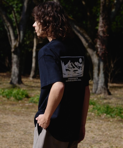 OUTDOOR PRODUCTS(アウトドアプロダクツ)の「【OUTDOOR PRODUCTS/アウトドアプロダクツ】 ヘビーウェイト オーバーサイズ バックプリントTシャツ(Tシャツ/カットソー・メンズ・ホワイト/ピンク/ライトグリーン/ベージュ/グレイッシュブルー/ブラック/カーキ・MEDIUM/LARGE/X-LARGE)」の22枚目の写真