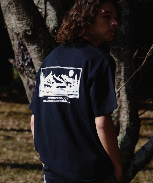 OUTDOOR PRODUCTS(アウトドアプロダクツ)の「【OUTDOOR PRODUCTS/アウトドアプロダクツ】 ヘビーウェイト オーバーサイズ バックプリントTシャツ(Tシャツ/カットソー・メンズ・ホワイト/ピンク/ライトグリーン/ベージュ/グレイッシュブルー/ブラック/カーキ・MEDIUM/LARGE/X-LARGE)」の16枚目の写真